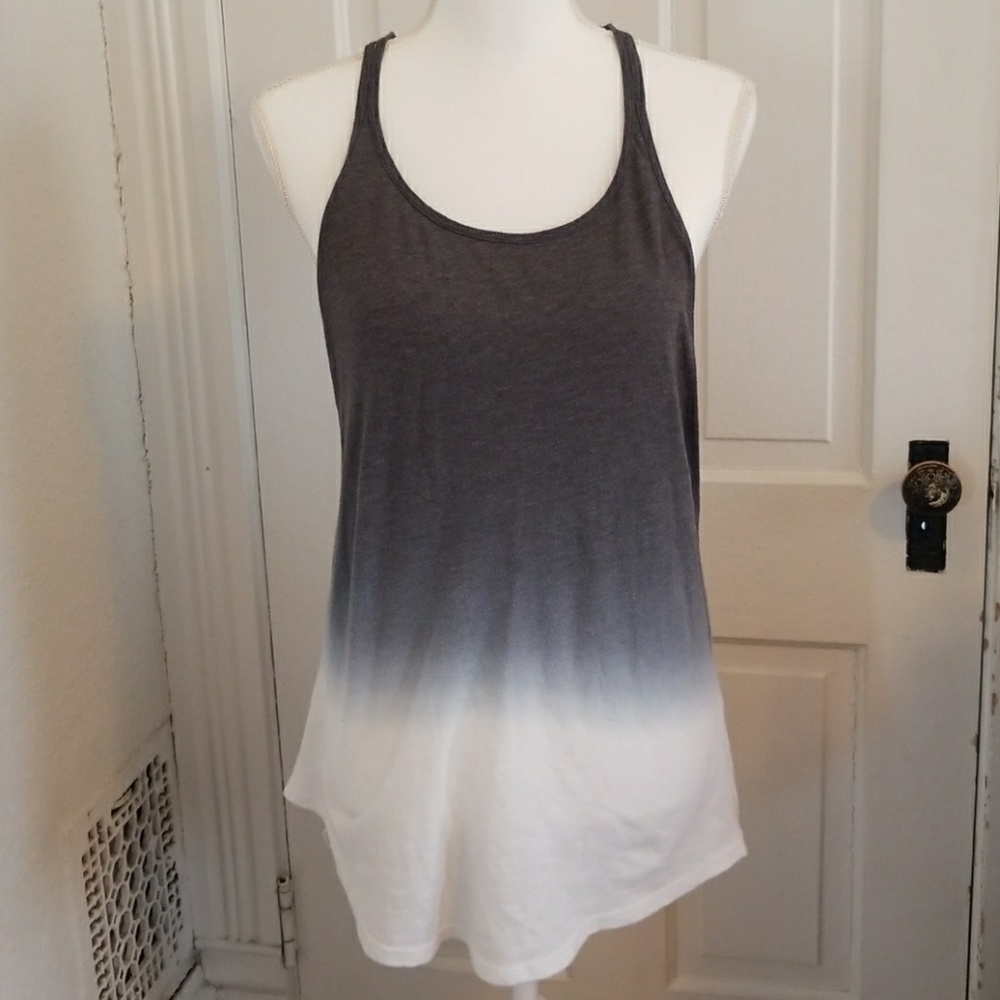Blue and white Ombre tank